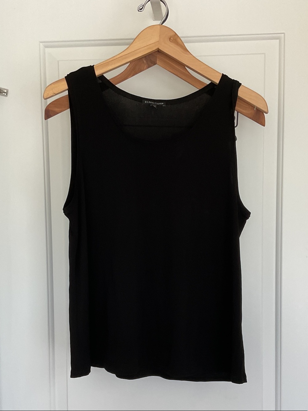 Eileen Fisher Black Scoop Neck Tank